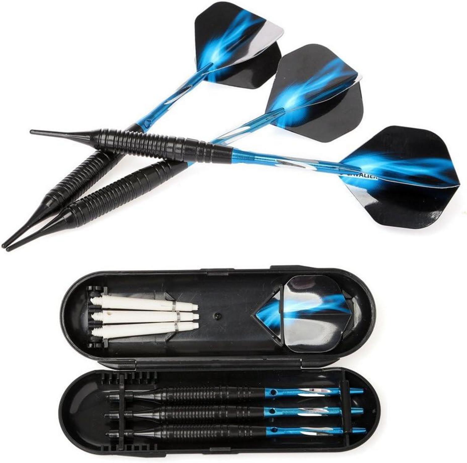 Soft Dartpfeile 18g Set für Elektronische Dartscheibe Aluminium Schaft Case