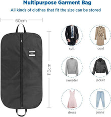 Schwarzer Kleidersack 2er Set 110x60cm Polyester