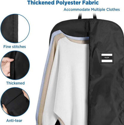 Kleidersack Schwarz Polyester Kleiderhülle Aufbewahrung 110x60cm