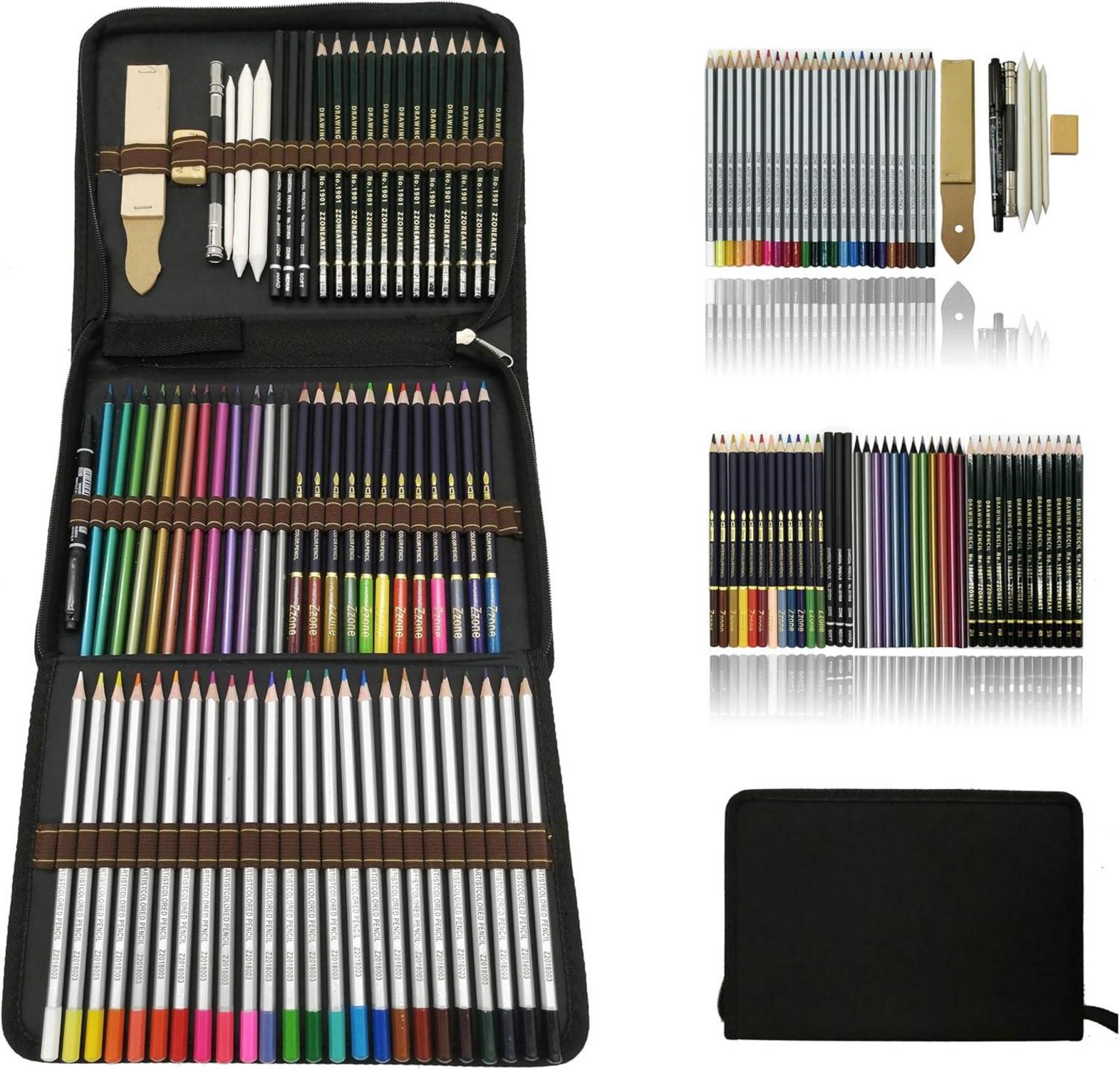 73-teiliges professionelles Kunst-Bleistift-Set für Künstler