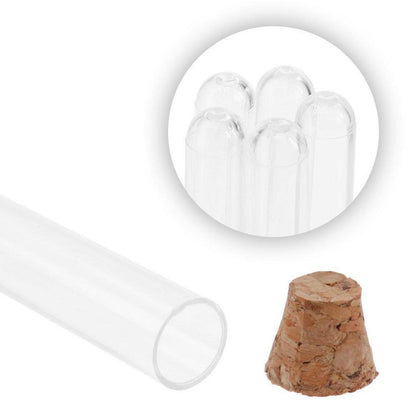 40 Stück Klar Plastik Reagenzgläser Hartplastik 75x12 mm 5 ml