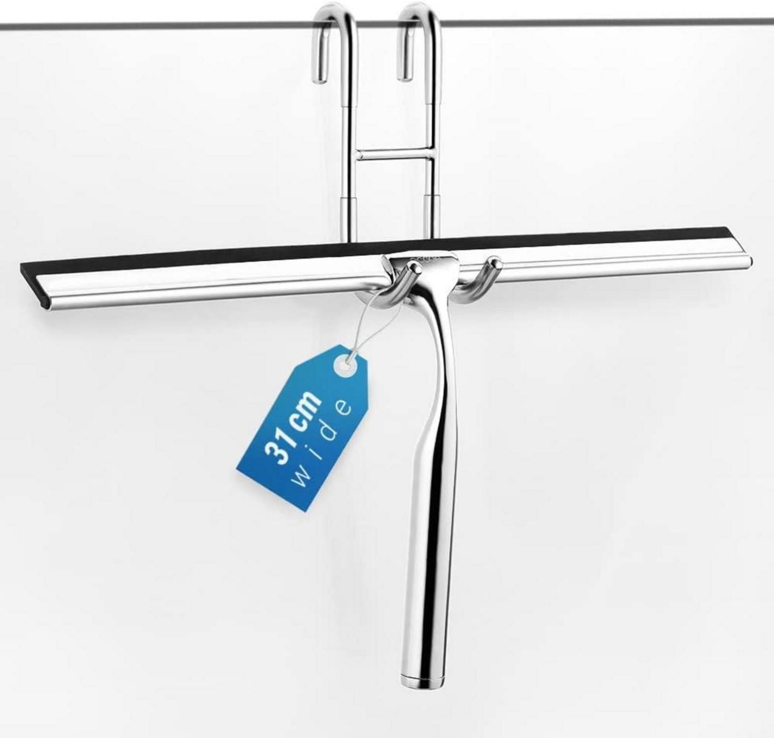 Duschwischer Edelstahl 31cm Duschabzieher Ohne Bohren Aluminium