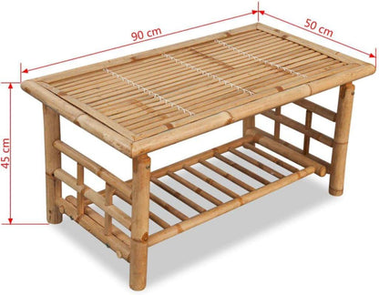 Gartenmöbel-Set 12-tlg. Bambus Gartengarnitur Sitzgruppe