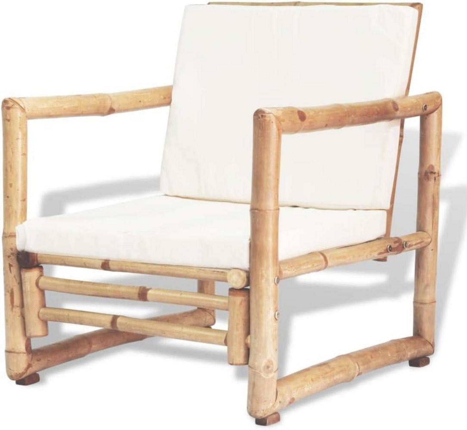 vidaXL 12-TLG. Bambus Gartenmöbel-Set Bank & Stühle rustikales Design