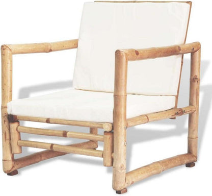 vidaXL 12-TLG. Bambus Gartenmöbel-Set Bank & Stühle rustikales Design