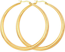 Edelstahl Runde 60MM Creolen Partyohrringe Gold Silber