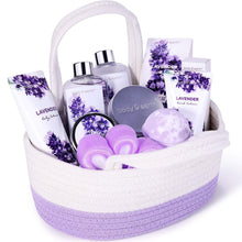 Wellness Set Lavendel 11-tlg. Geschenkkorb für Frauen