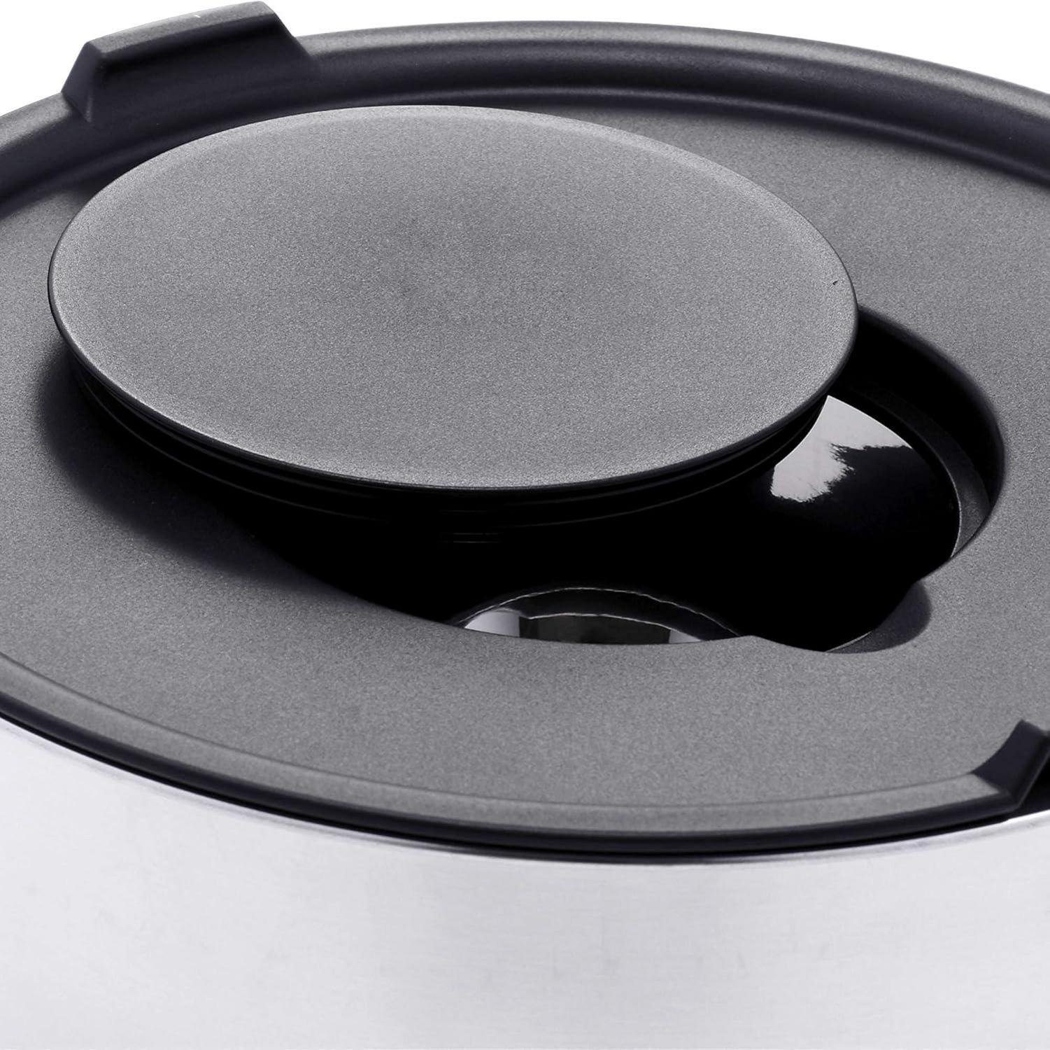 Edelstahl Schüssel Set 5 Stück mit Deckel 5L-1L Rührschüssel