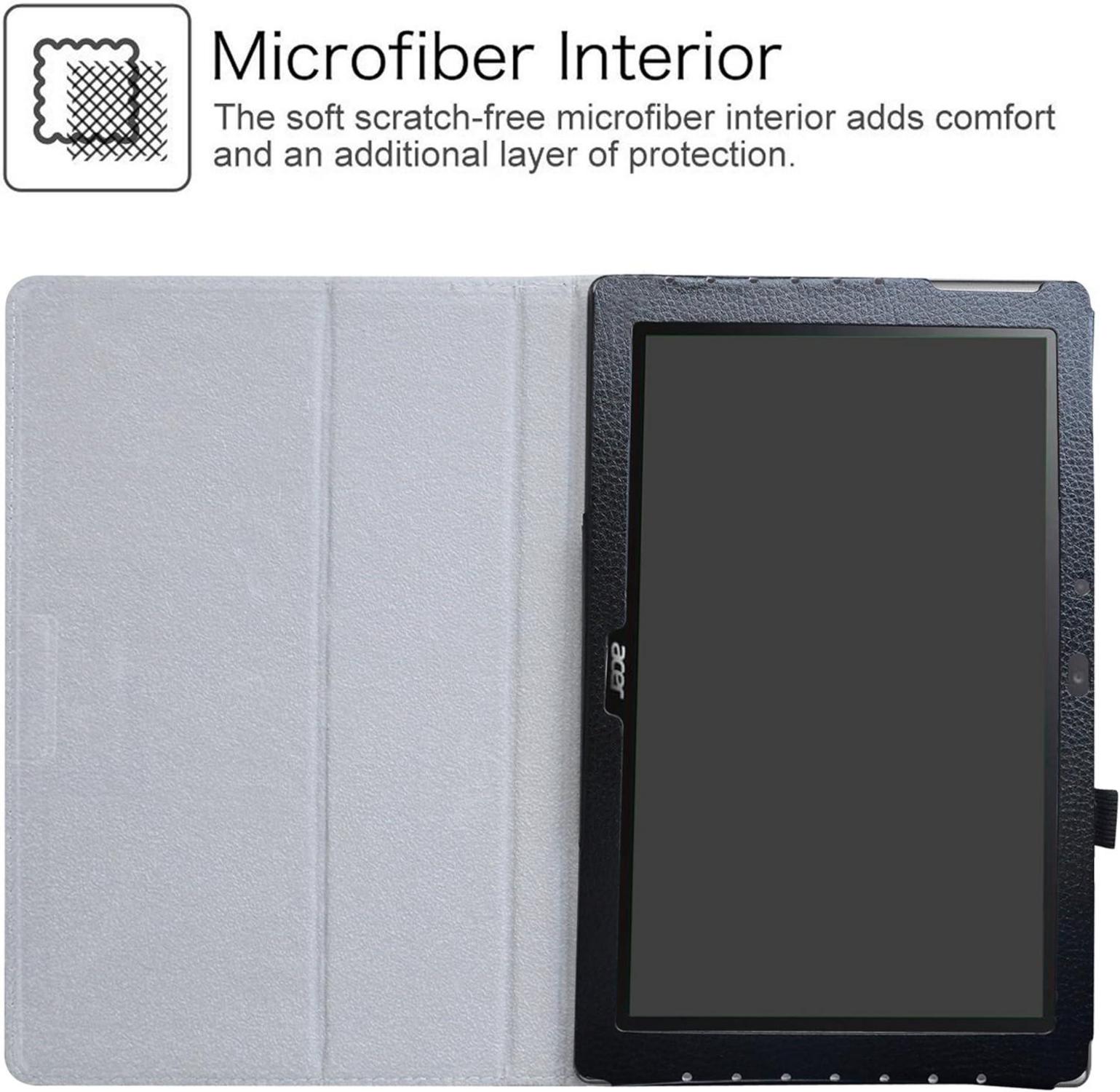 Schwarze Tablet Hülle mit Ständer für Acer Iconia One 10 B3-A40