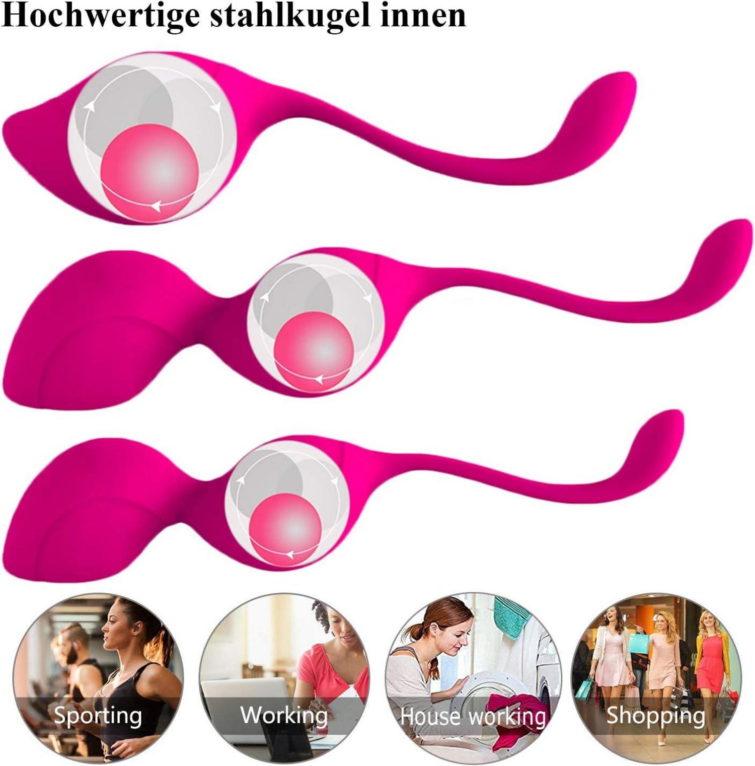 Liebeskugeln Beckenboden Training Kegel Balls 3er Set Silikon Frauen
