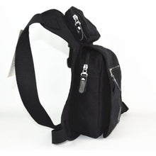 Motorrad Beinbeutel Canvas Reitertasche Hüfttasche Schwarz