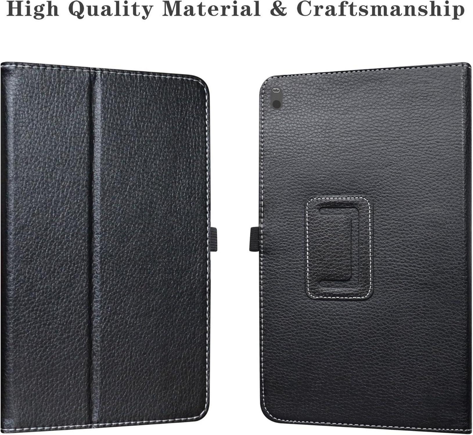 Schwarze PU Leder Hülle mit Ständer für Lenovo Tab4 10 Tablet