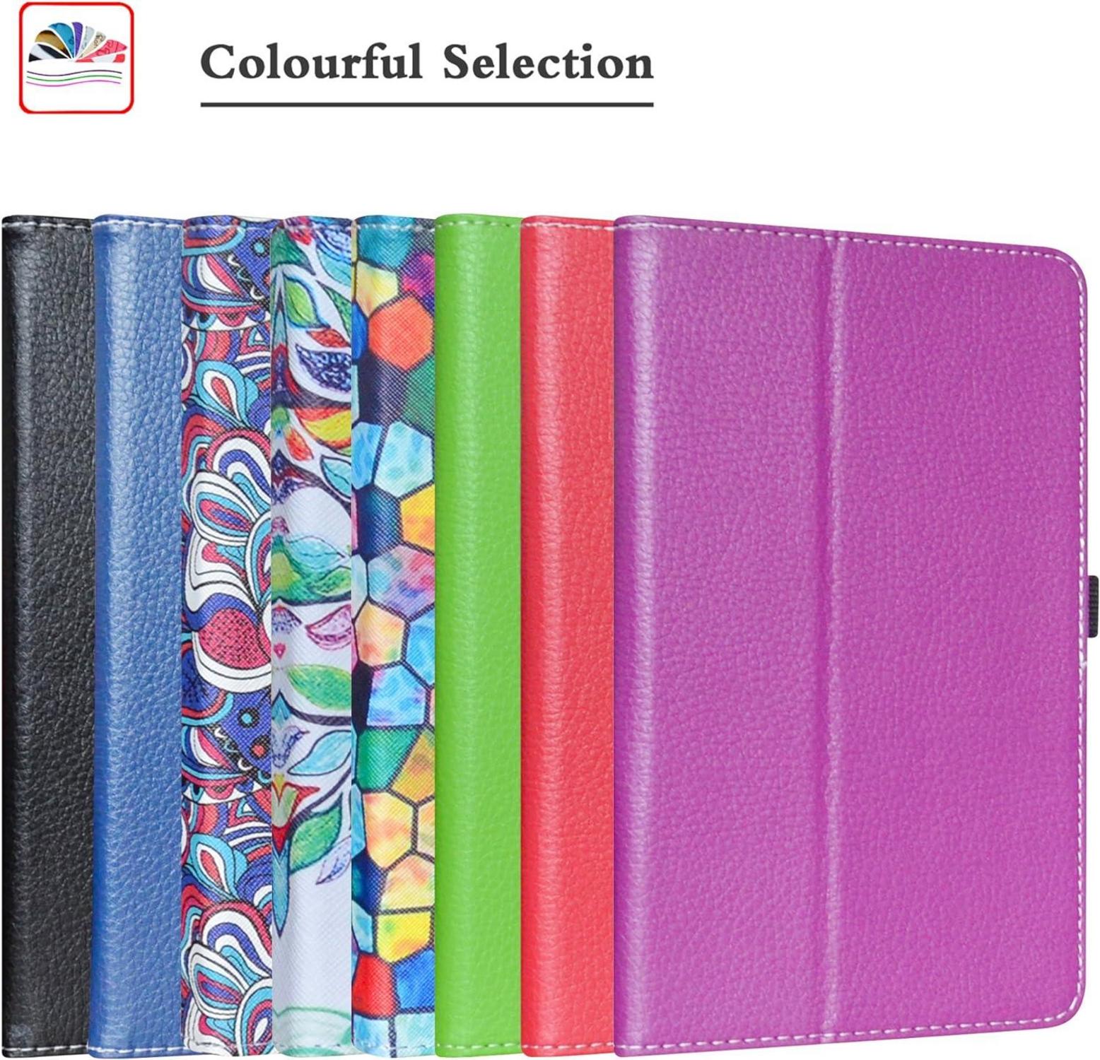 Tab4 10 Hülle Schwarz PU Leder Tasche mit Ständer