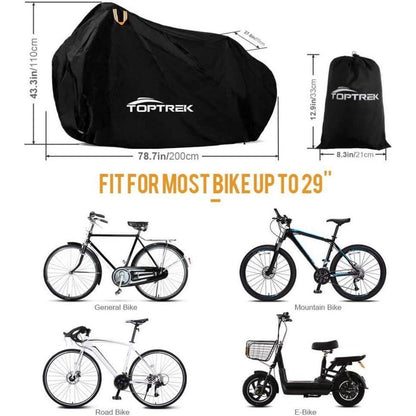 Fahrradabdeckung Wasserdicht 210T Oxford-Gewebe Hochwertige