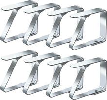 Tischtuchklammern Edelstahl Tischdecke Clips Silber 8 Stück