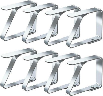 Tischtuchklammern Edelstahl Tischdecke Clips Silber 8 Stück