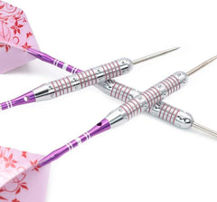 Dartpfeile Damen Pink Blumendruck Slim Case 21g Aluminum Shafts