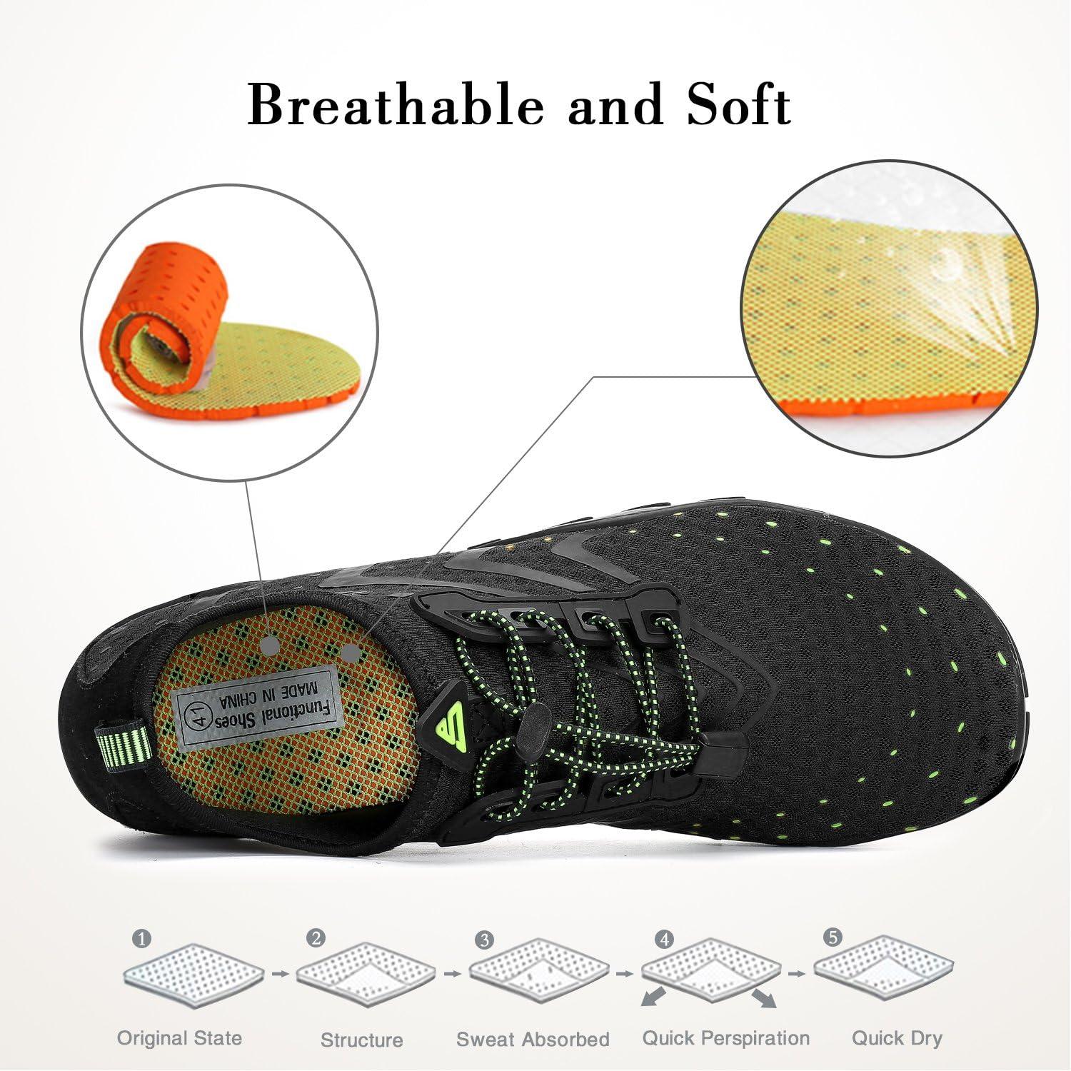 Aquaschuhe Schwarz Strandschuhe Badeschuhe Wasserschuhe Neu