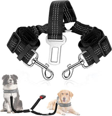 Anschnallgurt Hund Auto 2 in 1 verhedderungsfreier elastischer