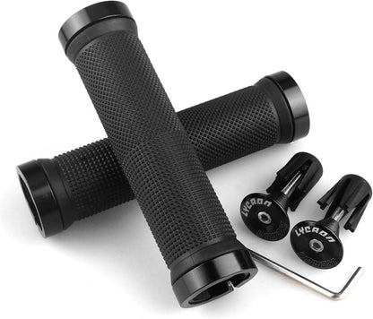 LYCAON Bike Lenker Griffe rutschfestes Gummi Aluminium Lock