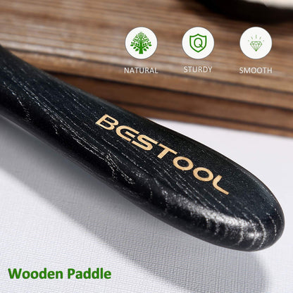 Antistatische Paddle Detangler Haarbürste mit Metallborsten