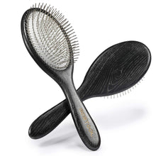 Antistatische Paddle Haarbürste Metallborsten Haarentwirrung Massage