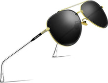 Polarisierte Fliegerbrille UV400 Pilotenbrille Verspiegelt