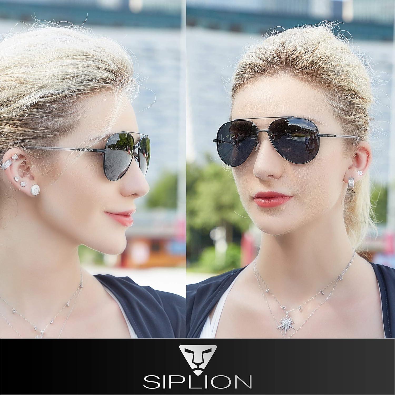 Polarisierte Fliegerbrille UV400 Pilotenbrille Verspiegelt