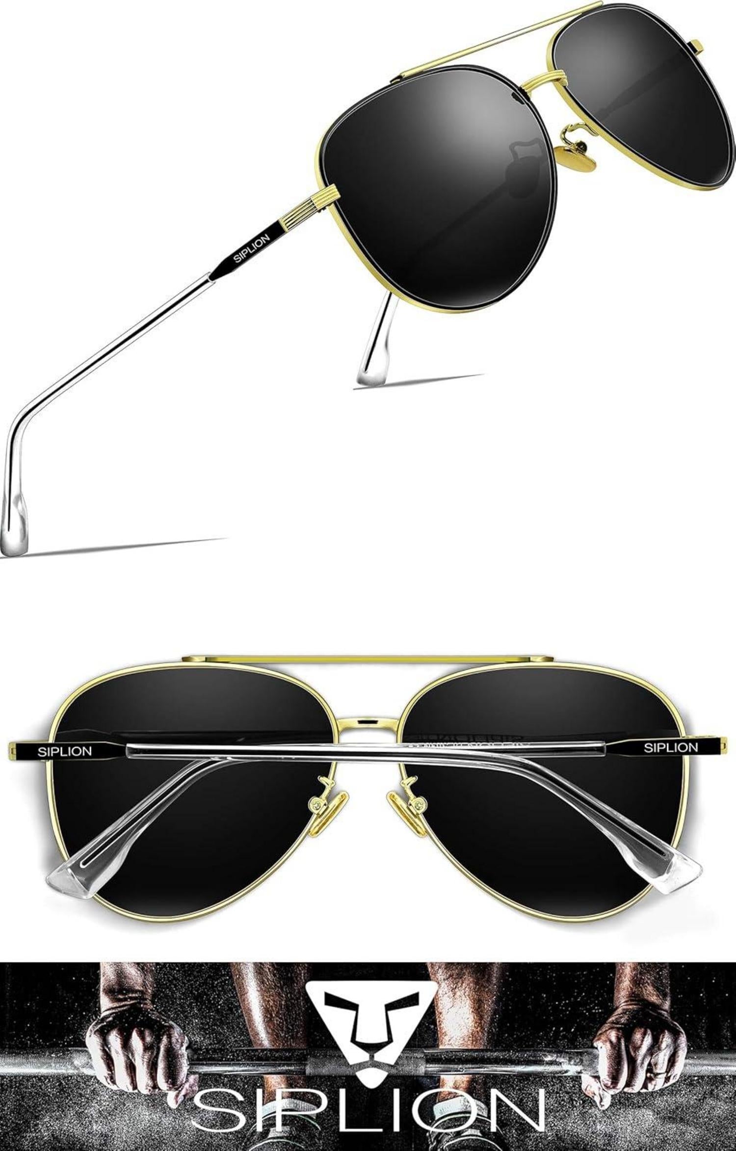 Polarisierte Fliegerbrille Sonnenbrille UV400 Herren Damen Verspiegelt