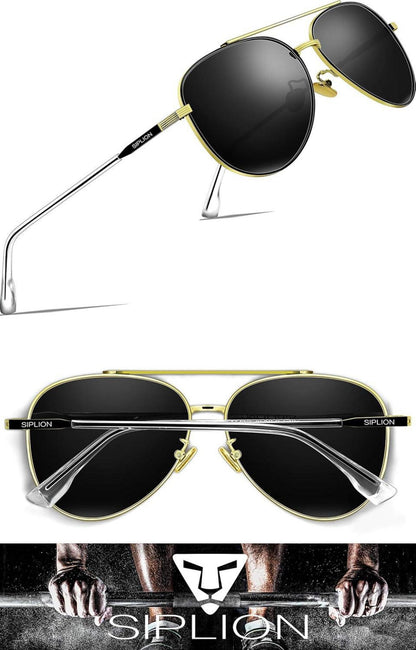 Polarisierte Fliegerbrille Sonnenbrille UV400 Herren Damen Verspiegelt