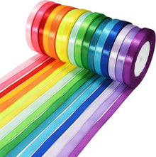 Satinband Geschenkband Bänder Basteln 16 Farben 22m 10mm