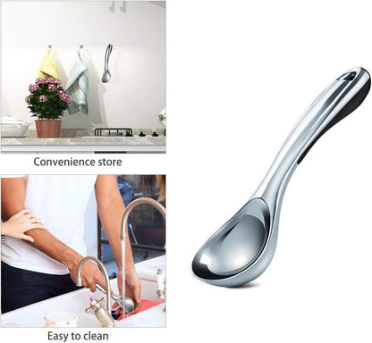 Eisportionierer Eislöffel Zinklegierung Antihaft 19cm 5cm Schwarz