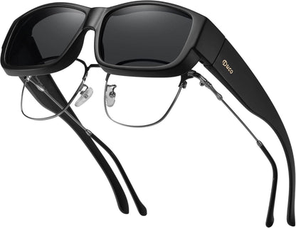 DUCO Polarisierte Überbrille UV400 Schutz Vollständiger Blendschutz