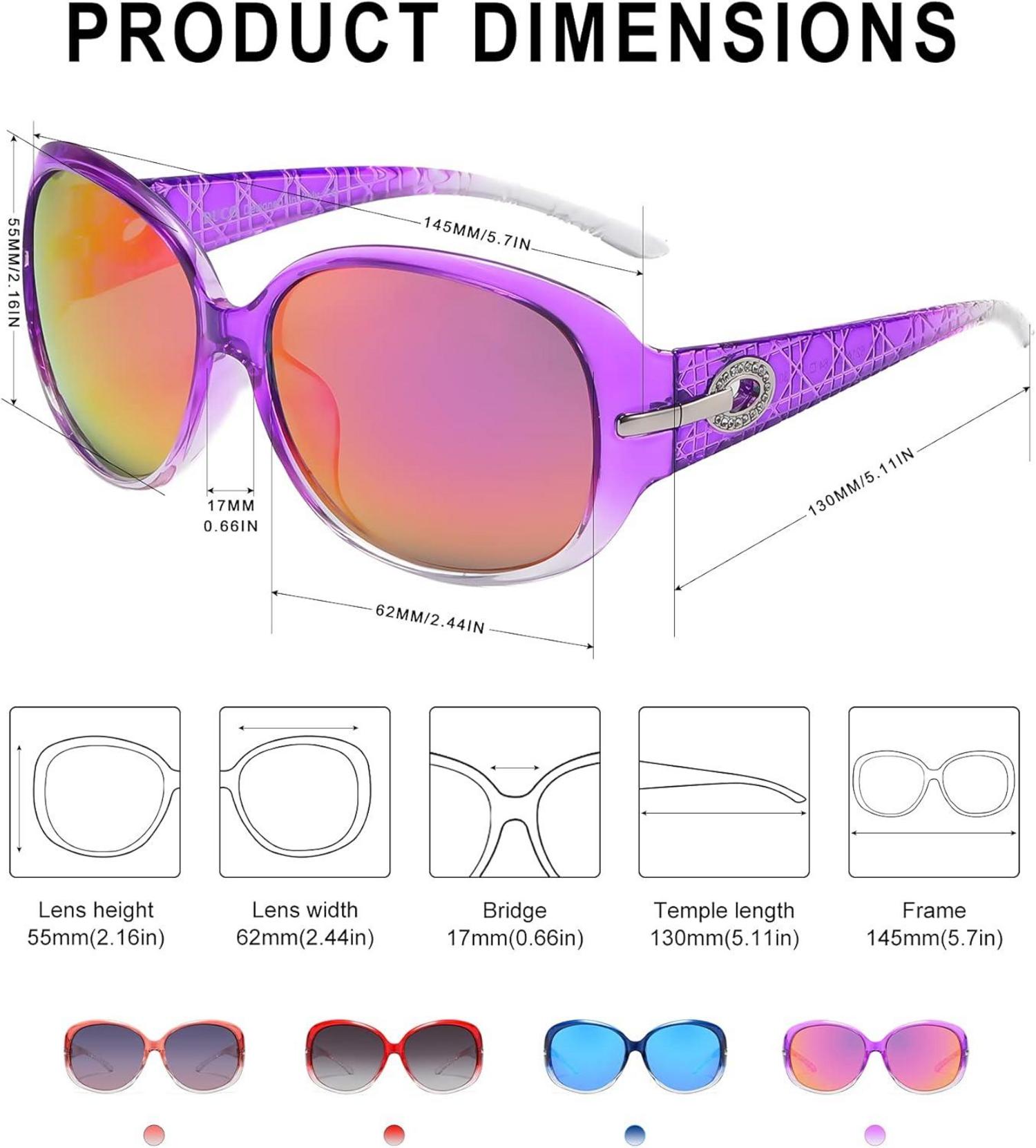 Polarisierte Retro Sonnenbrille mit Kristalldesign und UV-Schutz
