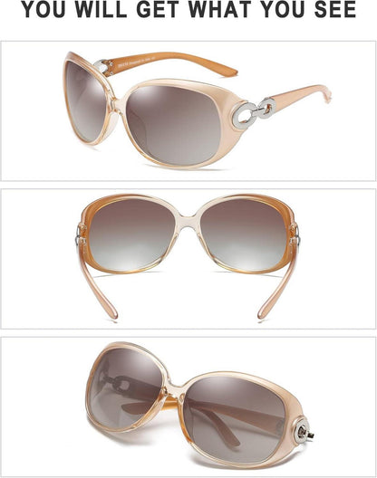 DUCO Damen Sonnenbrille Polarisiert Klassisch
