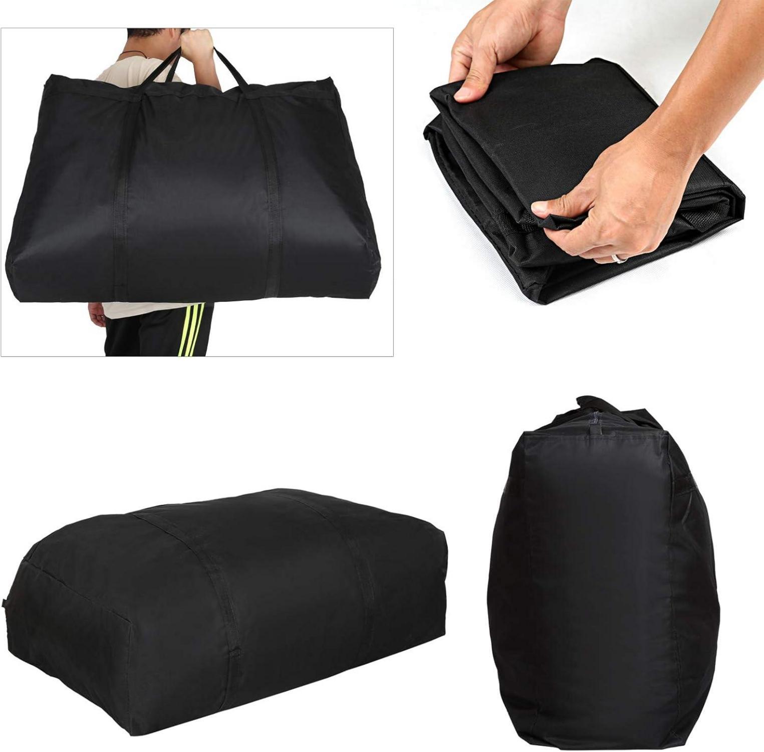 Bettdecken und Kissen Aufbewahrungstasche 600D Oxford Reißverschluss Handgriff 90x58x28cm