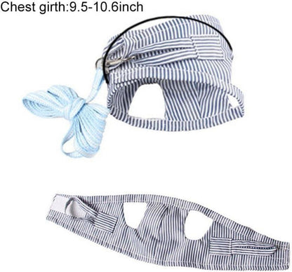 Verstellbares Kleintiergeschirr mit Laufleine und