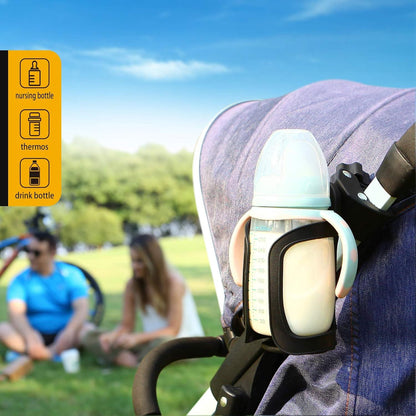 Getränkehalter für Kinderwagen Fahrrad 360 Grad Rotation 2 Stücke