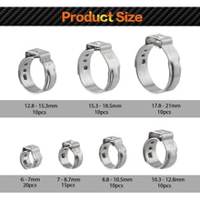 85-teiliges Edelstahl-Schlauchschellen-Set