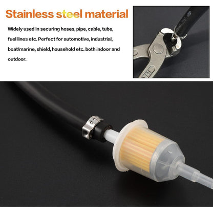 85-teiliges Edelstahl-Schlauchschellen-Set