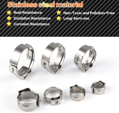 85-teiliges Edelstahl-Schlauchschellen-Sortiment 7-21mm Clamp Kit