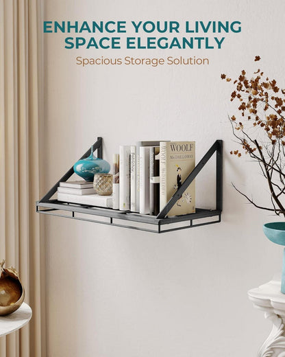 OROPY Topf-Rack Wandmontage Küchenregal 3-Schicht Eisen 60cm