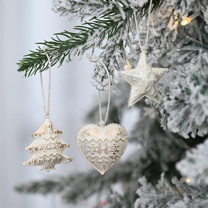 Weihnachtsanhänger Metall 24er Set 5cm Weihnachtsdekoration