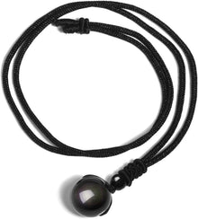 Obsidian Tigerauge Amethyst Halskette mit Nylonschnur