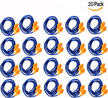 20 Paar Weich Silikon Gehörschutzstöpsel mit Schnur 25dB