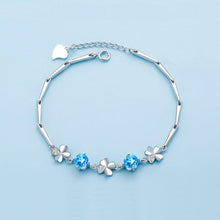 Josfeva Damen Armband Silber 925 mit Klee Anhänger und