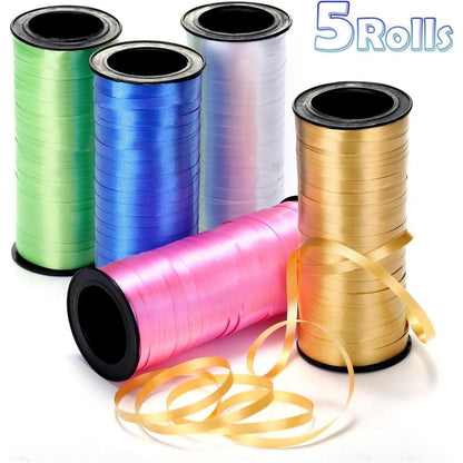 Naler Geschenkband Polyband 5 Farben Ringelband Deko