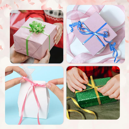 Naler Geschenkband Polyband 5 Farben Ringelband Deko