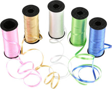 Geschenkband 5 Farben Ringelband Deko Ballonverpackung 5 Rollen