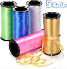 Naler Geschenkband Polyband 5 Farben Ringelband Deko